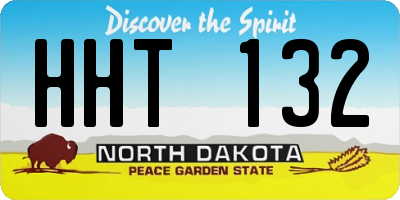 ND license plate HHT132