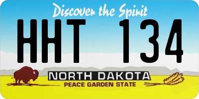ND license plate HHT134