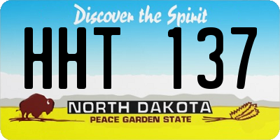 ND license plate HHT137