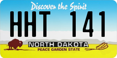 ND license plate HHT141