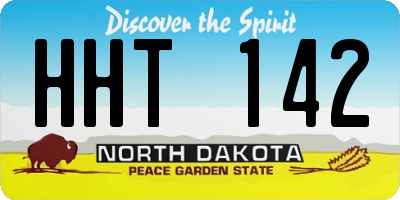 ND license plate HHT142