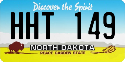 ND license plate HHT149