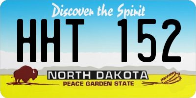ND license plate HHT152