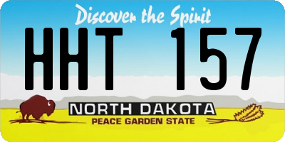 ND license plate HHT157