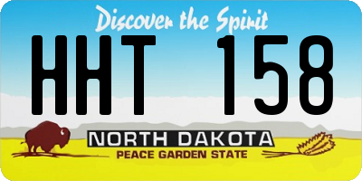 ND license plate HHT158