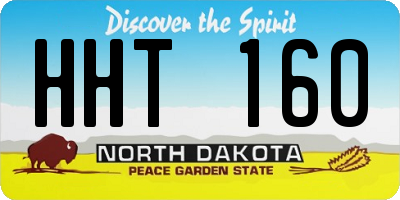 ND license plate HHT160