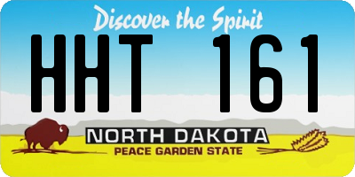 ND license plate HHT161