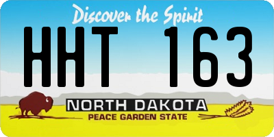 ND license plate HHT163