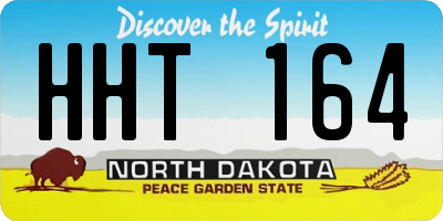 ND license plate HHT164
