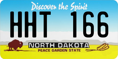 ND license plate HHT166