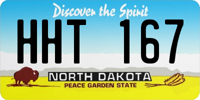 ND license plate HHT167