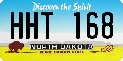 ND license plate HHT168