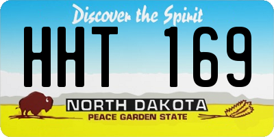 ND license plate HHT169