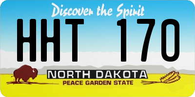 ND license plate HHT170