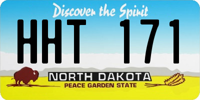 ND license plate HHT171