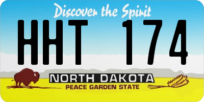 ND license plate HHT174