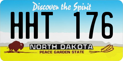 ND license plate HHT176