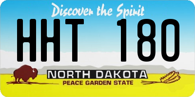 ND license plate HHT180