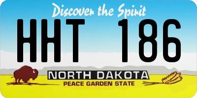 ND license plate HHT186