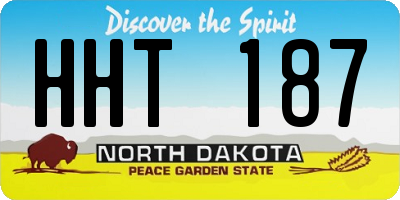 ND license plate HHT187