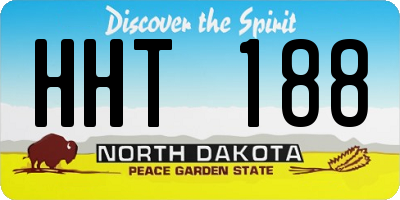 ND license plate HHT188
