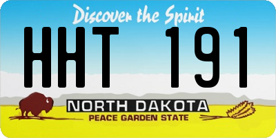 ND license plate HHT191