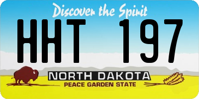 ND license plate HHT197