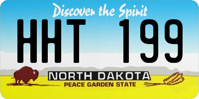 ND license plate HHT199