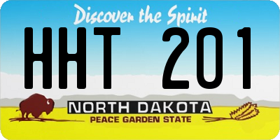 ND license plate HHT201