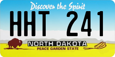ND license plate HHT241