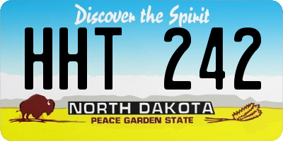 ND license plate HHT242