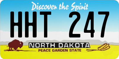 ND license plate HHT247