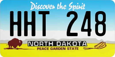 ND license plate HHT248