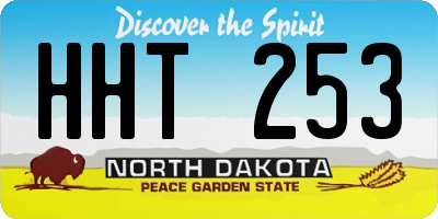 ND license plate HHT253