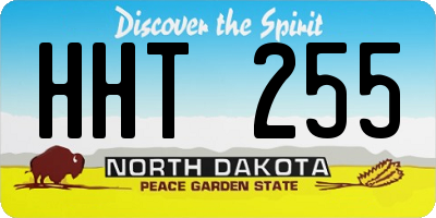 ND license plate HHT255
