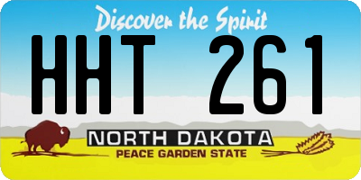 ND license plate HHT261