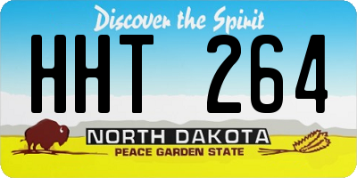 ND license plate HHT264