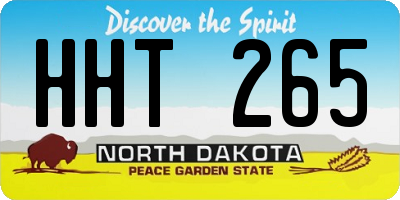 ND license plate HHT265
