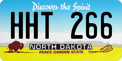 ND license plate HHT266