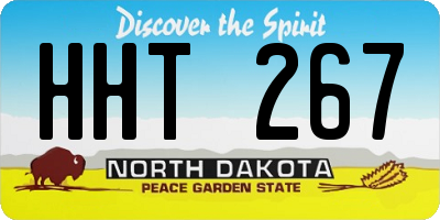 ND license plate HHT267