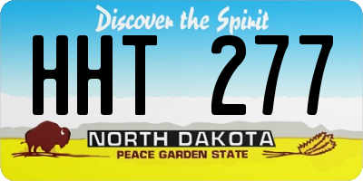 ND license plate HHT277