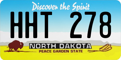 ND license plate HHT278