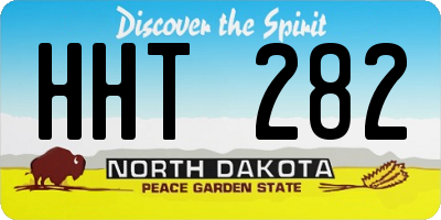 ND license plate HHT282