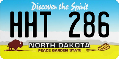 ND license plate HHT286