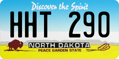 ND license plate HHT290