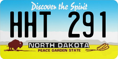 ND license plate HHT291