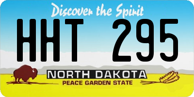 ND license plate HHT295