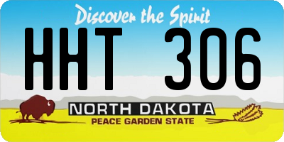 ND license plate HHT306