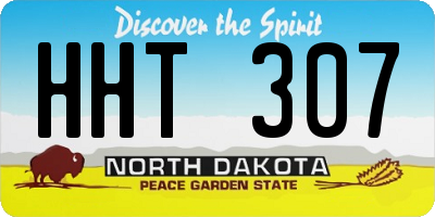 ND license plate HHT307