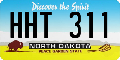 ND license plate HHT311